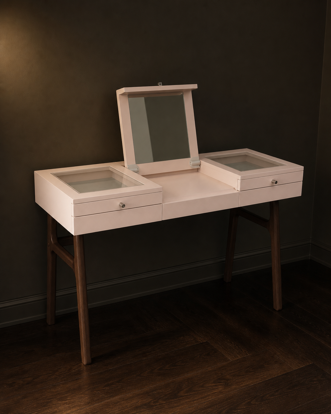 Pebble Mirror — lifestyle interior scene