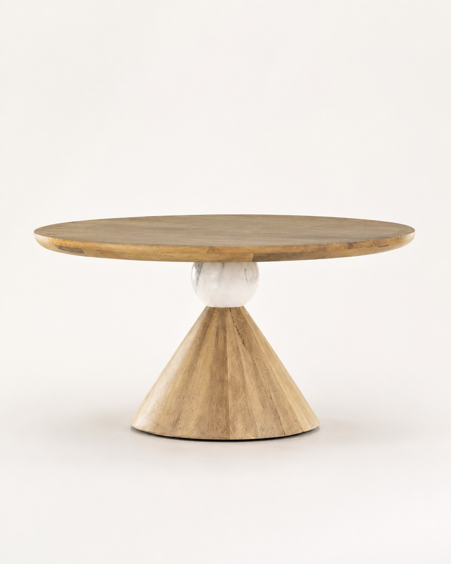 Pebble Round Dining Table — front view