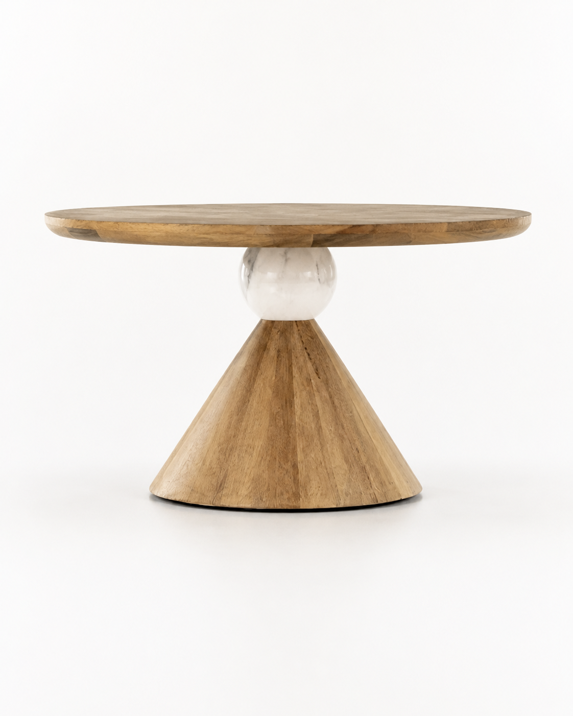 Pebble Round Dining Table — side view