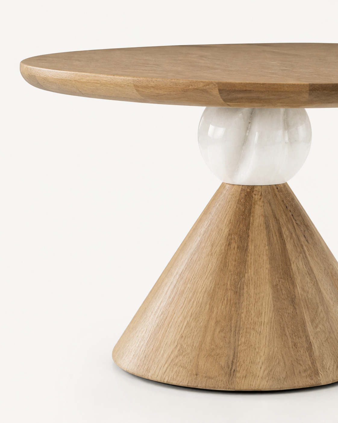 Pebble Round Dining Table — material detail