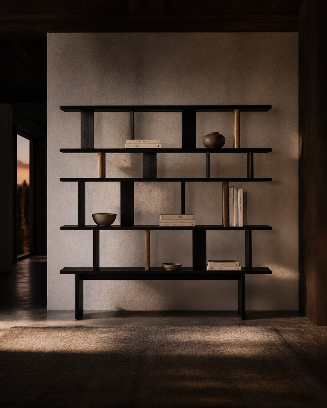 Pebble Shelving Unit — lifestyle interior scene