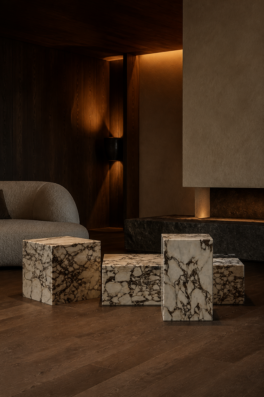Pebble Side Table — lifestyle interior scene