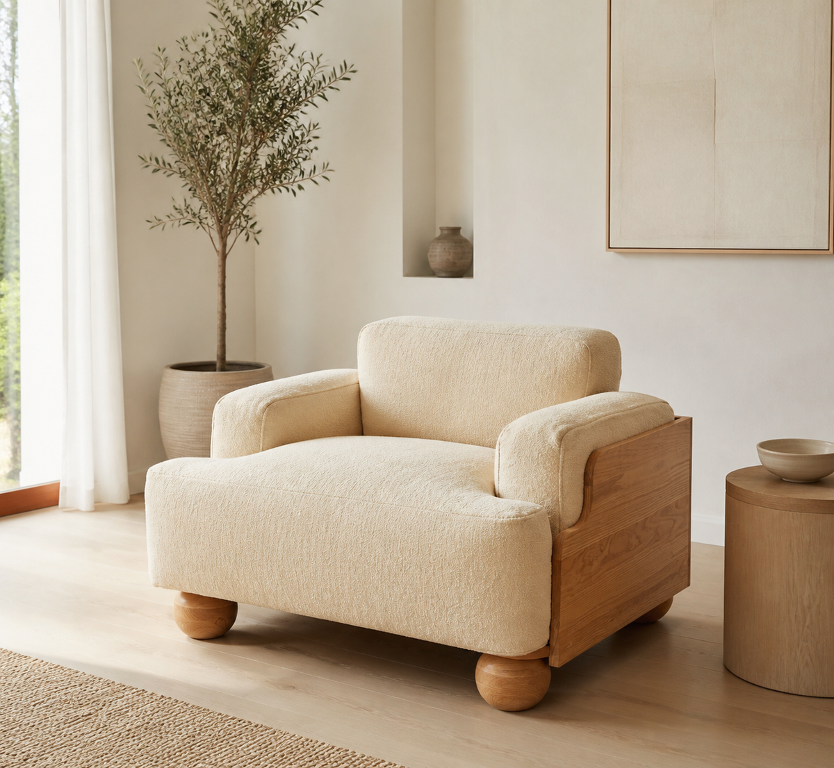 Pebble Sofa — styled interior scene