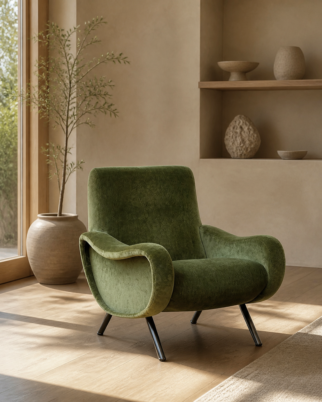 Runa Lounge Chair — styled interior scene