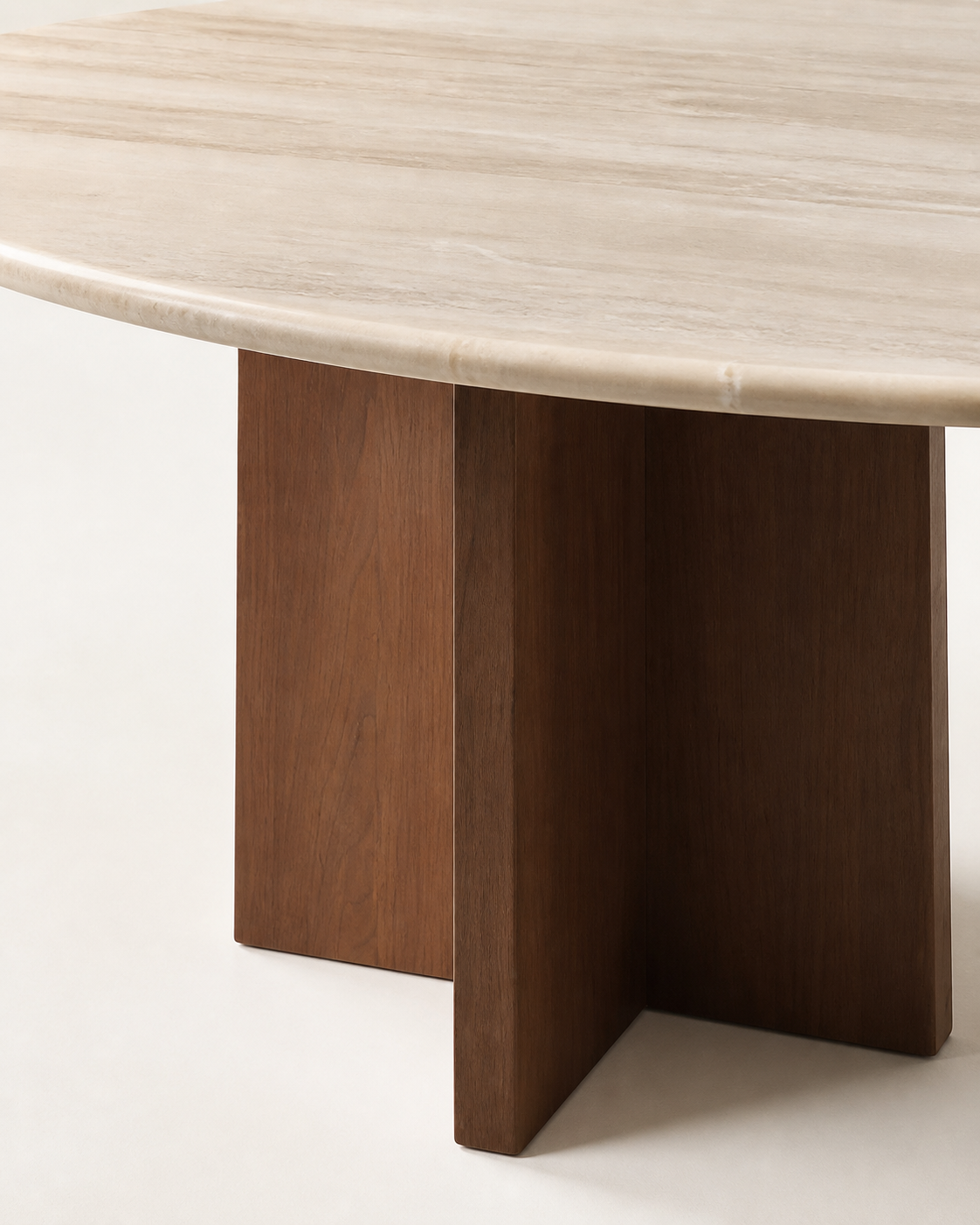 Solace Round Dining Table — material detail