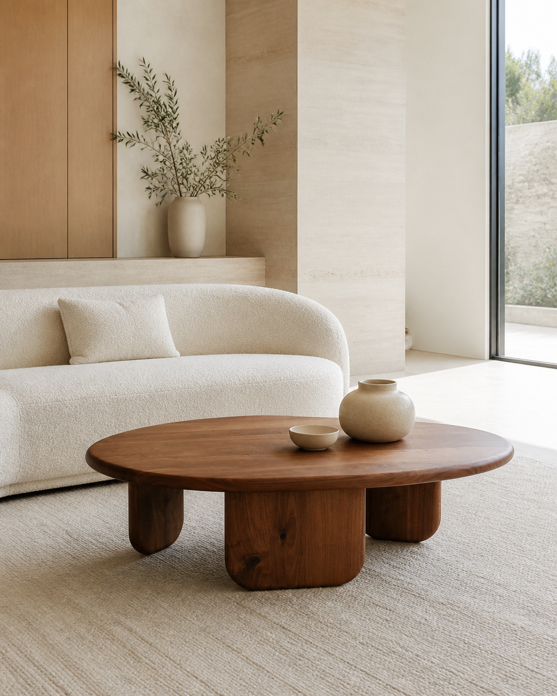 Sora Coffee Table — styled interior scene