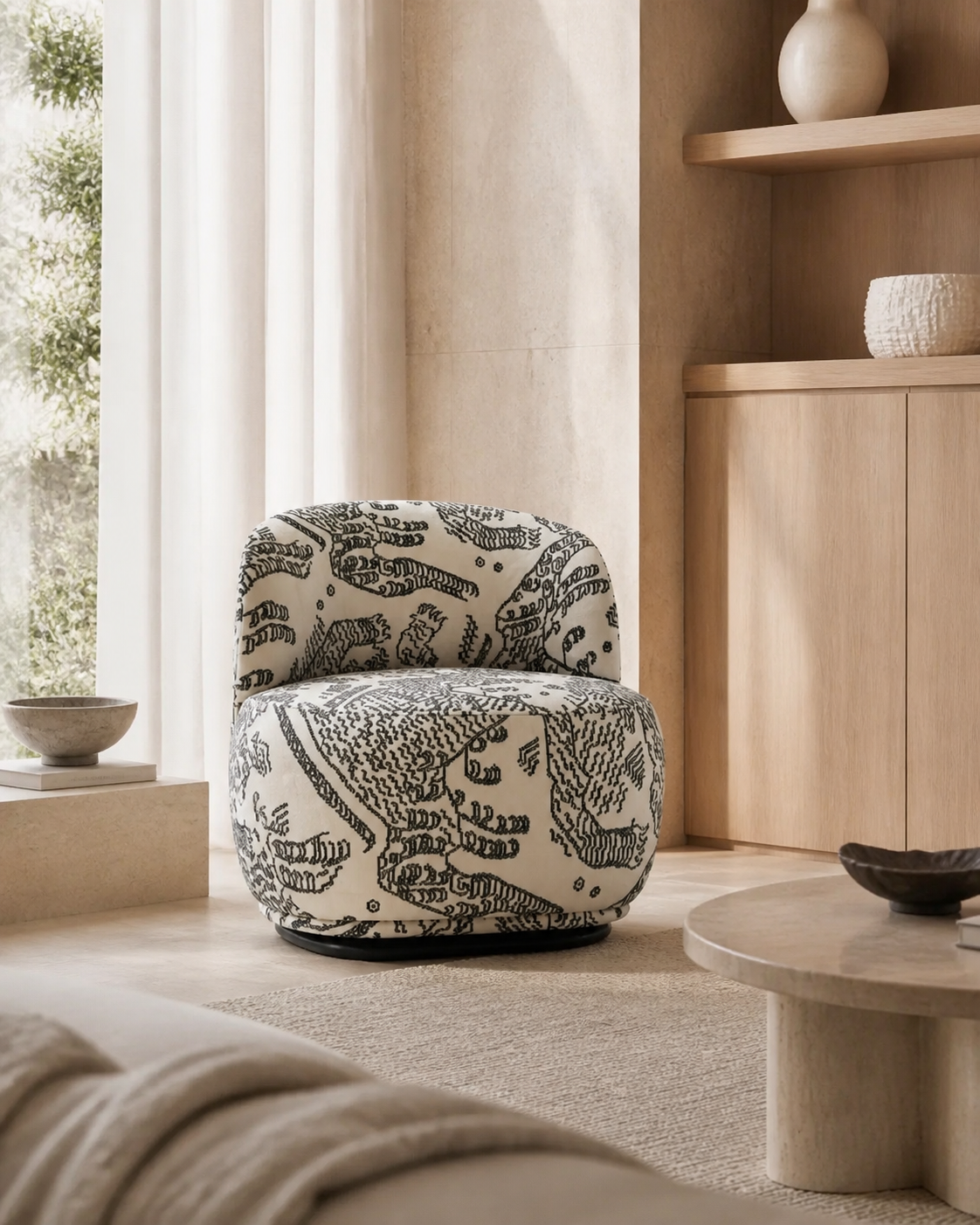 Tova Lounge Chair — styled interior scene