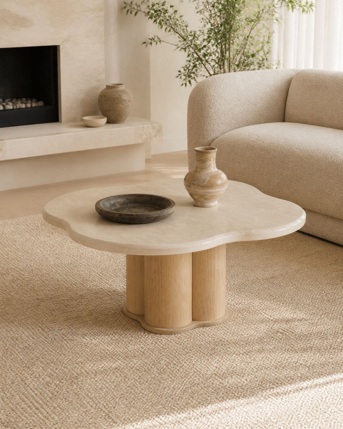 Vela Coffee Table — styled interior scene